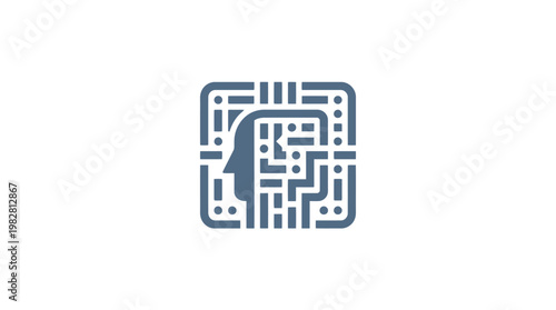 Icon of a Facebook Logo in a Modern Digital Style for Social Media Applications