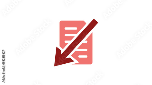Icon of Document With Pencil for Editing or Writing, Modern Vector Icon