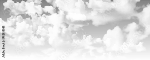 Sky and cloud, Black and white photo. Dramatic clouds background.