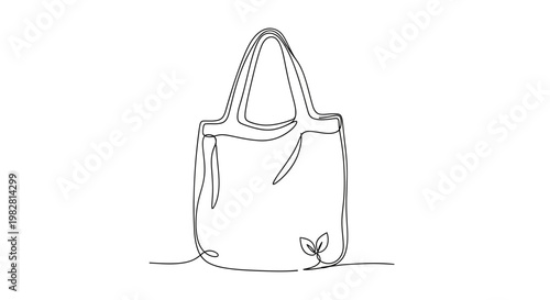 Simple Handbag with Leaf Design.