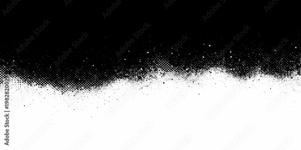 Ταπετσαρία A grunge black ink splat textured background with transparent water drops and a