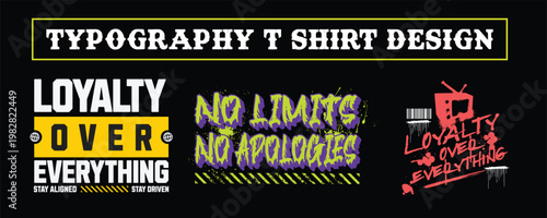 Streetwear Typography Bundle – Bold Urban Font T-Shirt Design Pack