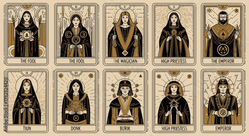 Esoteric Tarot Cards Collection Art