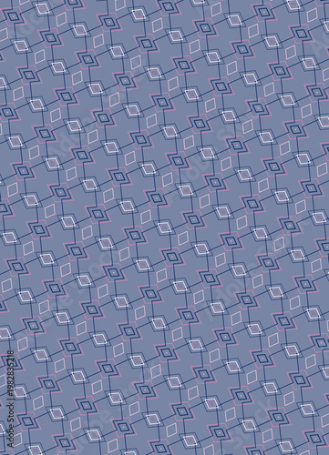 Gradient midnight petal repeatable tile pattern in soft grey, cotton candy, hot pink, midnight blue