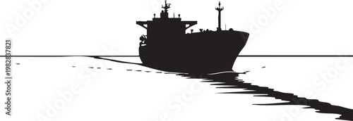 Large cargo ship sailing through calm waters near the shoreline