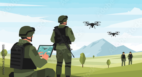 Drone Reconnaissance Mission in Mountain Area
