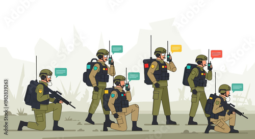 Tactical Team Preparing for Mission