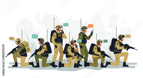 military parade in the city