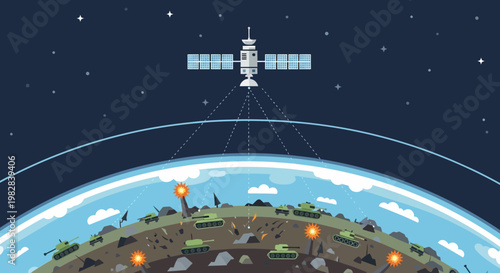 space station in the night