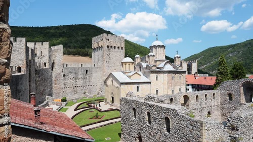 Monastery Manasija, XV century orthodox Serbian monastery near Despotovac city, Serbia