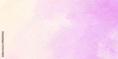 Soft pastel watercolor background with pink and yellow hues for design and decoration