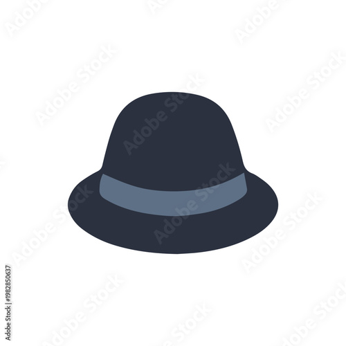 Minimalist Vector Fedora Hat Icon