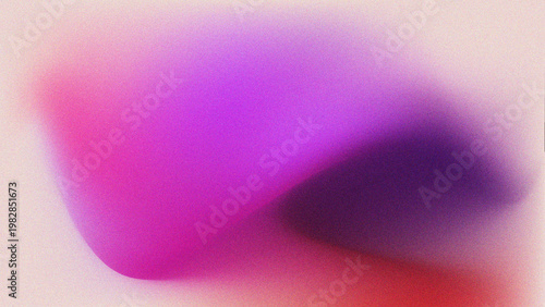 Abstract Pink and Purple Gradient Wave Background with Soft Blur and Glow Effect, Smooth Fluid Shapes with Grainy Texture, Modern Color Blend Surface for UI and Creative Visual Graphics