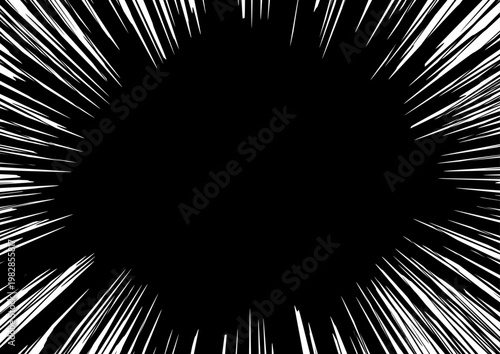 シンプルな集中線の背景