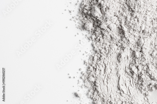 Tableau sur toile The texture of white cosmetic clay