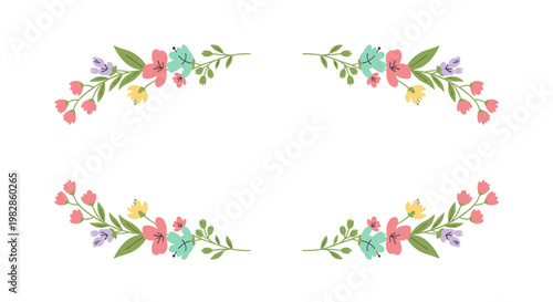 A delicate floral illustration evokes a feeling of gentle beauty and springtime freshness. Suitable for website design, social media, or adding a touc