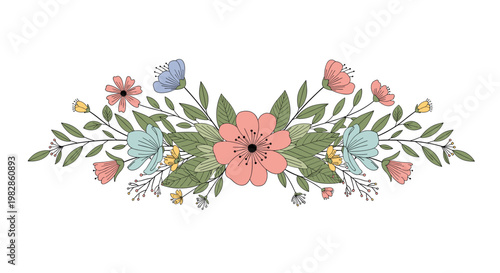 A delicate hand-drawn olive branch, symbolizing peace and prosperity. Ideal for adding a natural touch to branding, invitations, or website design wit