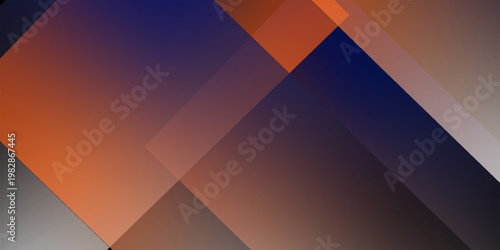 Abstract dark gradient background with orange glow blending into deep blue geometric angled composition modern style