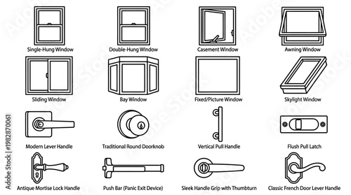 Door and window hardware.