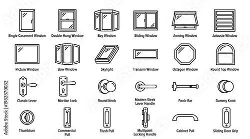 Door Window Hardware Lock.