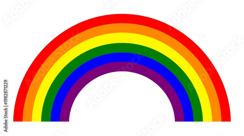 Colorful Rainbow Arc Spectrum.