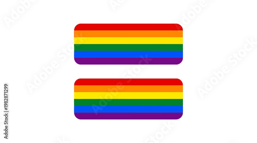 LGBT Pride Rainbow Flag Symbol.