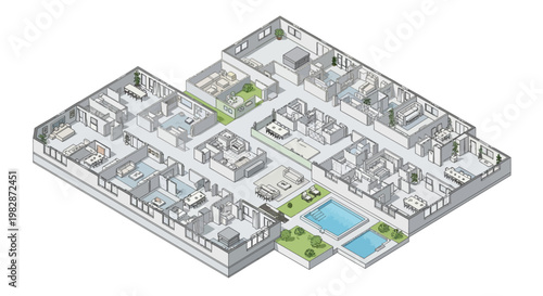 Apartment Complex Floor Plan.