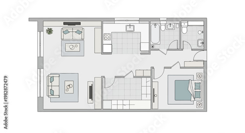 House Floor Plan Blueprint.