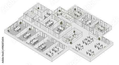Office Building Floor Plan Layout.