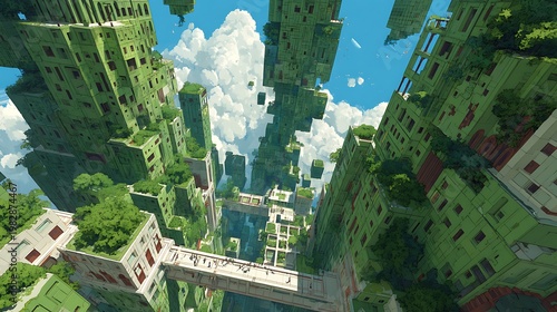 Nature-inspired visual concepts exploring seasons, sustainability, eco lifestyle, and mindfulness through immersive perspectives and diverse artistic styles.