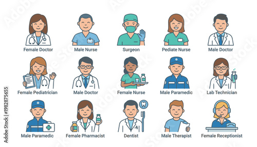 Medical professionals and healthcare workers.