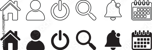 Minimalist black chat bubble icon with speech symbol on white background