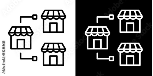 Franchise   Icon Set White Mix Style Collection