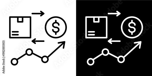 Trading Proposition Shift   Icon Set White Mix Style Collection
