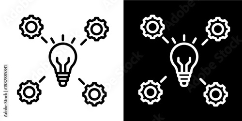 Implementation   Icon Set White Mix Style Collection