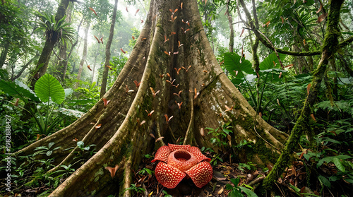 Rare plants in the rain-forest.