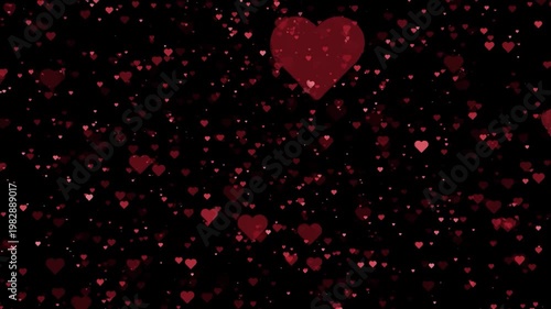 Concept of Travelling in Space of Love or the Universe of Love, Valentine Background