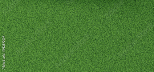 Realistic green grass field top view. Vector illustration of soccer pitch turf, seamless stadium lawn texture for sports ground, synthetic carpet pattern, summer garden landscape, picnic zone design