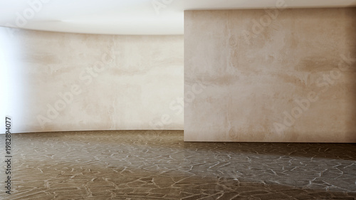 3D render, illustration Luxury modern living room interior,  realistic lighting, wide angle, contemporary furniture, clean lines, minimalist decor, elegant home design, large window