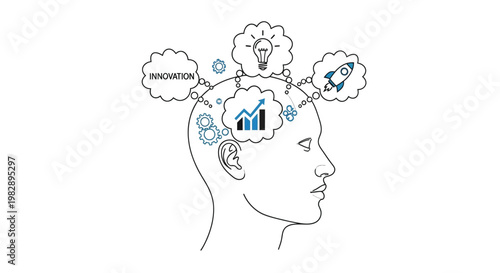 Digital mind a conceptual illustration of thought technology and human consciousness