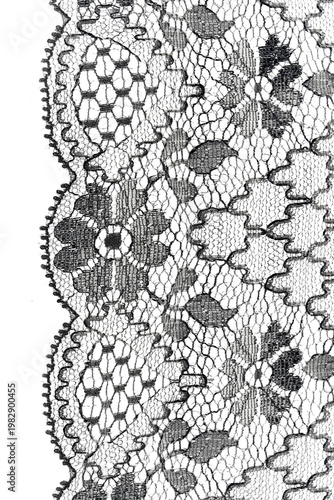 Transparent overlay background of a lace lacy fabric weaved texture