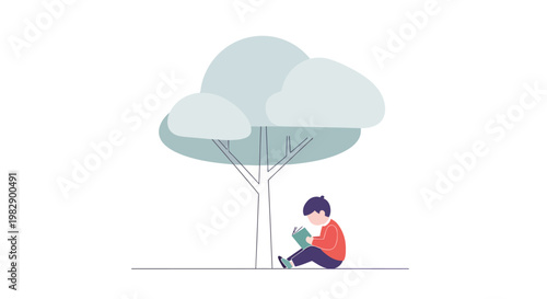 Person sitting under a parachute.