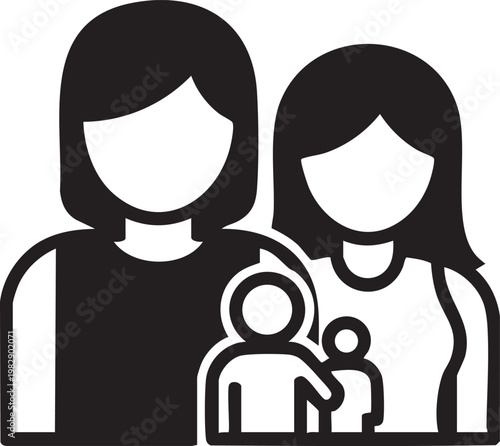 Two adults holding a small child together in a caring manner