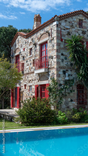 Alaçatı houses at izmir province Turkey