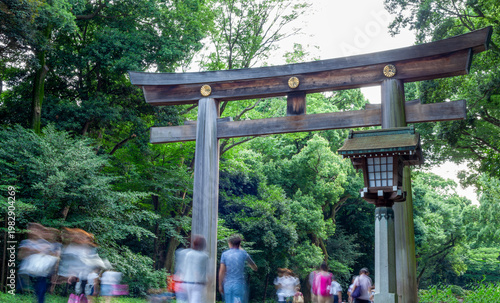 shinto gate at Tokyo Japan