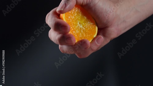 Squeezing Fresh Orange Juice
