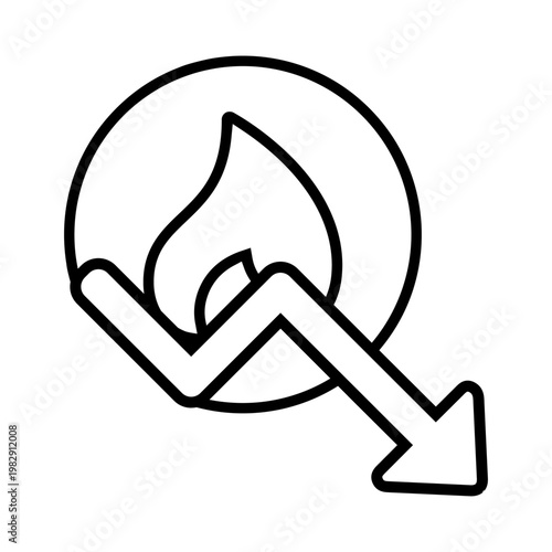 Natural gas icon vector. Propane Illustration sign. Gas supply symbol. Gas logo.