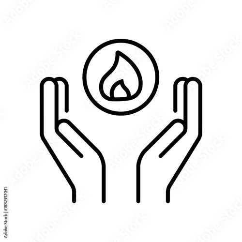 Natural gas icon vector. Propane Illustration sign. Gas supply symbol. Gas logo.