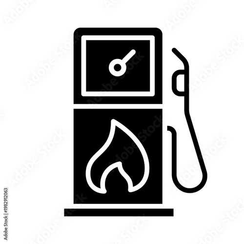 Natural gas icon vector. Propane Illustration sign. Gas supply symbol. Gas logo.