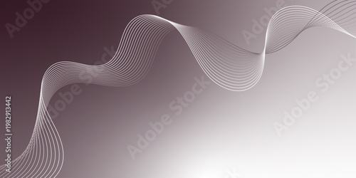  perfect for modern design projects.Elegant abstract background featuring smooth,flowing lines and a subtle gradient in muted brown and light grey,